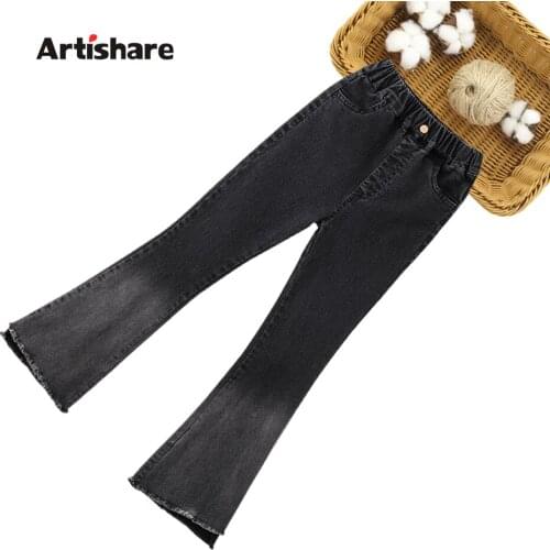 Jeans Girl Patchwork Girl Jeans Child Casual Style Childrens Jeans For Girl Spring Autumn Childrens Clothing 6 8 10 12 14