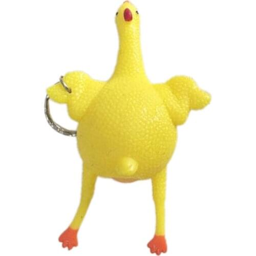 J60B Novelty Toy Pocket Model Trick Simulation Chicken Pressure Relief Fidget Toy