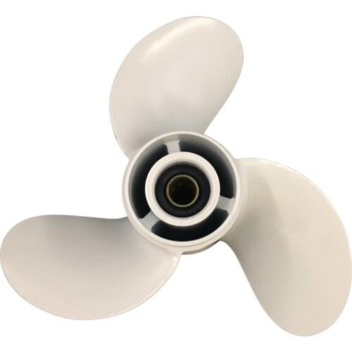 Boat Propeller 9 1/4x10 3/4 for Yamaha 9.9HP-15HP 3 Blades Aluminum Prop 8 Tooth RH OEM NO: 626-45943-02-EL 9.25x10.75
