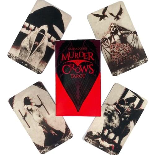 Murder Crowns Tarot Deck Leisure Party Table Game High Quality Fortune-telling Prophecy Oracle Cards With Guide Book
