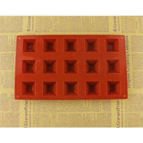New 30pcs/lot Silicone chocolate Mold pyramid resin soap molds ice candy jello gummy mould cake baking dessert pastry mold