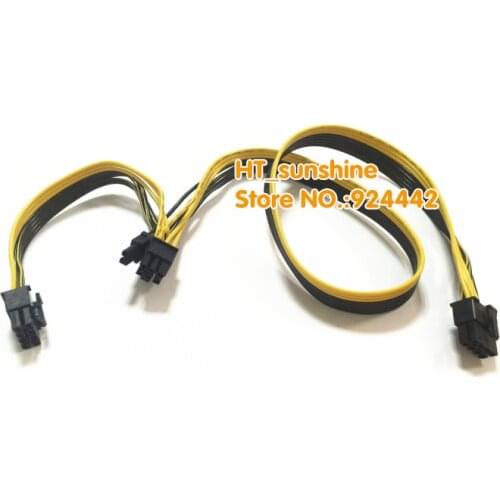 New 8Pin PCI-E to 2-ports 8pin(6+2) Video Graphic Card Modular Power Supply Adapter Cable For Corsair AX 1200 AX1200