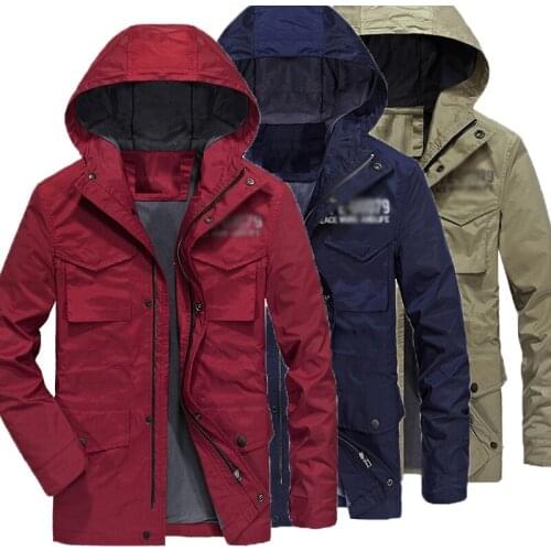 2020Autumn Men Tactical Jacket US Army Military Jacket Water proof Trench Coats Hoodie Casaco Masculino Windbreaker Multi pocket