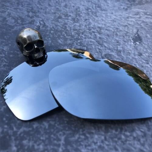 Firtox True Polarized Enhanced Replacement Lenses for-Oakley Blender OO4059 Sunglass (Lens Only)-Silver Mirror