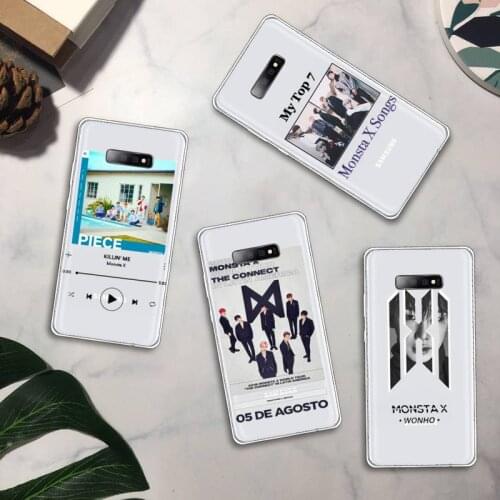 Monsta x Phone Case Transparent For Samsung Galaxy A71 A21s S8 S9 S10 plus note 20 ultra
