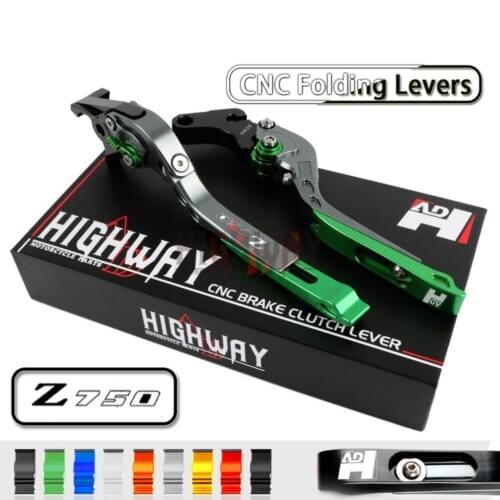 CNC Brake Handle Bar Lever Extendable Folding Adjustable Brake Clutch Levers For KAWASAKI Z750R Z 750R 2011-2012