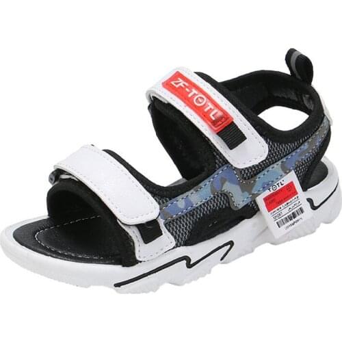 Summer Children Shoes Open Toe Teenage Boys Sandals Leather Breathable Beach sandalia infantil Kids Sandals Comfortable Shoes