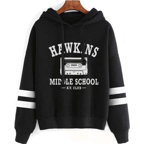 Stranger Things hawkins Middle School Eleven Cosplay Hoodie Sweatshirts 3D Harajuku Pullover Sportswear Coat Top For Women Mens