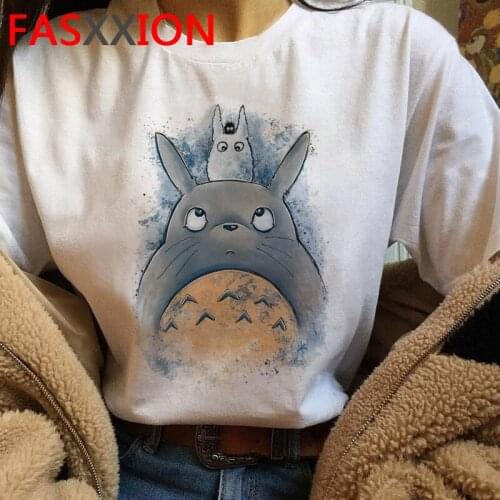 Studio Ghibli Totoro top tees female 2021 harajuku kawaii couple clothes tumblr