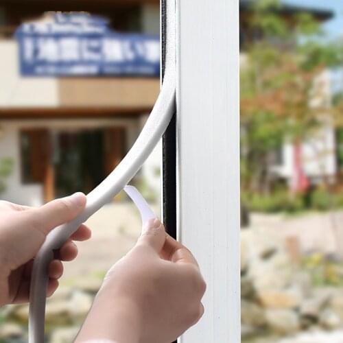 Soundproof Foam Weather Stripping Door Seal Strip Self Adhesive Window Windproof And Dustproof Insulation Seal 2Pcs