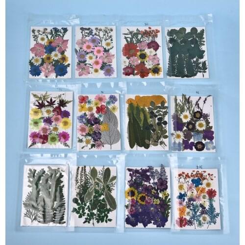 1 Pack Dried Flowers Exclusive Customization Unique UV Resin Natural Flower Stickers Dry Decal Epoxy Resin DIY Decoration