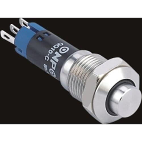 10mm 1NO1NC momentary/locking stainless steel push button switch GQ10-K-11/GQ10-K-11Z