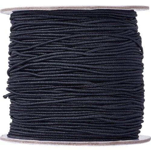 2mm Round Elastic Cord with Nylon Outside and Rubber Inside for Jewelry Making Rubber Bands Stretch String Sewing 40m/roll