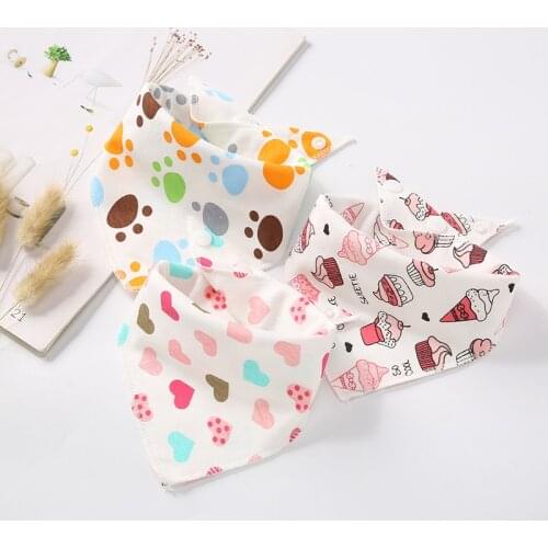 2019 Baby Bibs Boy Girl Bandana Water Absorb Bib Burp Cloth Triangle Cotton Baby Scarf Burp Baby Christmas Accessories