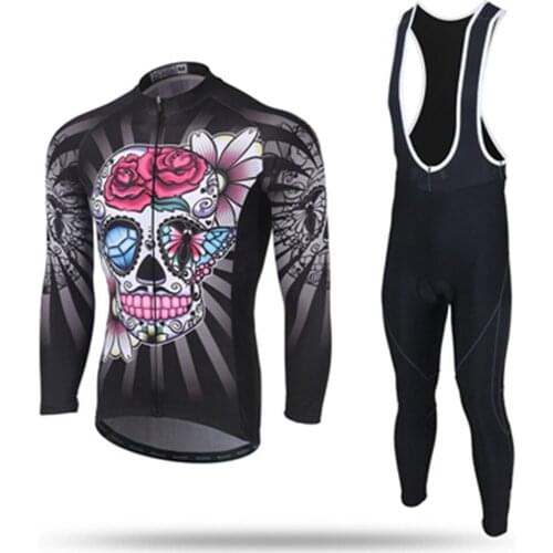 2019 Mens Long Sleeve Cycling Jersey Mtb Cycling Clothing Bicycle Maillot Ropa Ciclismo Sportwear Bike Clothes Pant set