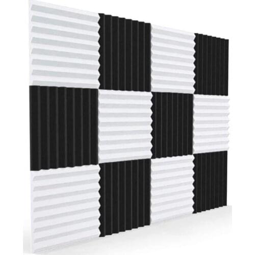 Hot-12 Pcs Acoustic Foam Board,Sound Insulation Sound Wedges Sound Insulation Pad,for Studio Ceiling Game Room,2.5X30X30cm