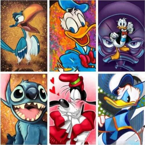 Diamond Painting Cartoon Pattern Cross Stitch Kits Mosaic Diamond Embroidery Full Square Needlework Kids Home Decoration