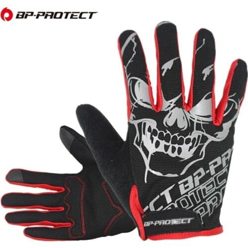 BPPROTECT Cycling Gloves Full Finger Bicycle Gloves Mountain Bike Sports Long Gloves Touch Screen Shockproof Glove