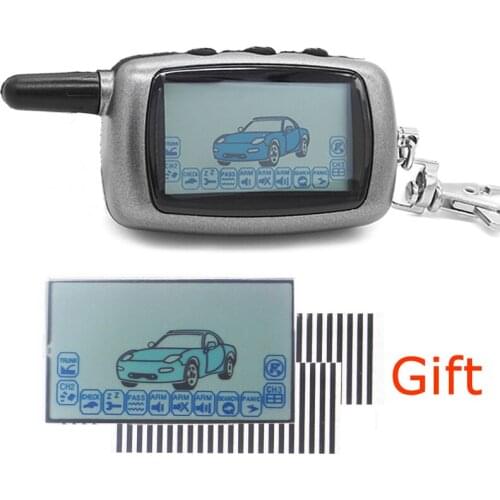 A6 Keychain Key Fob Chain Remote Controller + flexible screen display For Starline A6 Twage Two-Way Car Alarm Systems