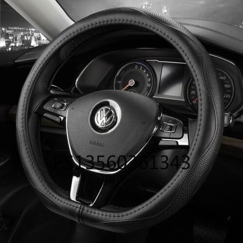 For Volkswagen CC Passat Tiguan jetta Bora Tuyue steering wheel cover leather car handle cover leather