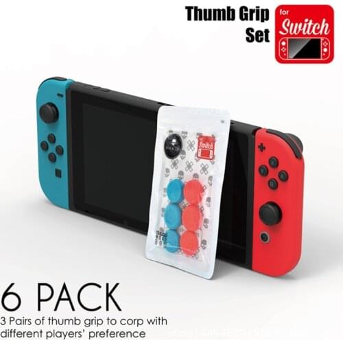 Skull & Co. Thumb Grip Set FPS CQC Joystick Cap Thumbstick Cover for Nintend Switch Joy Con Joy-Con Controller