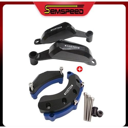 For YAMAHA MT-09 FZ-09 2014-2020 XSR900 SEMSPEED Motorcycle Falling Protection Frame Slider Engine Case Cover Anti Crash Pad