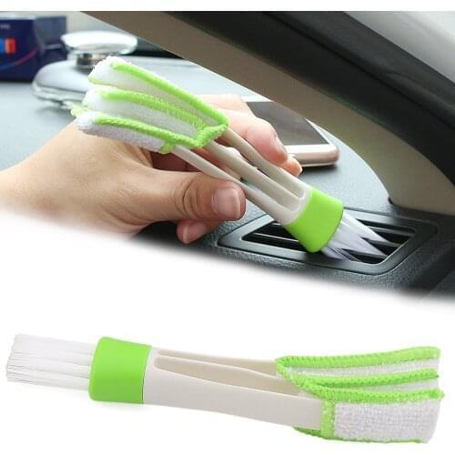 Car Cleaning air vent Double Side Brush for Toyota Camry RAV4 Prado Land Cruiser 200 Corolla YARIS