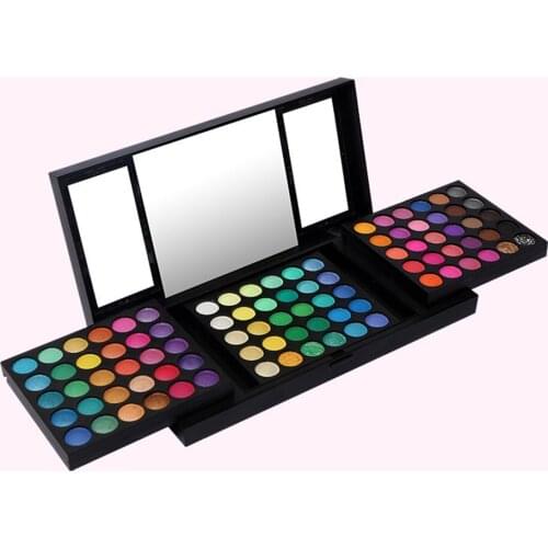 180 Colors Push-pull Eyeshadow Set Private Label Wholesale No Label Cosmetics Multicolor Pearl Eye Shadow Box Profesional Makeup