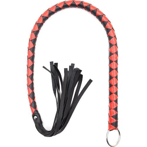 Erotic Long Snake Style Sex Whip Soft PU Leather Flogger Bdsm Bondage Submissive Slave Spanking Adult Games Sex Toys for Couples