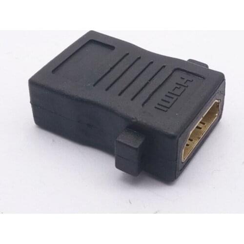 HDMI-compatible Female To Female Adapter Converter HDMI-compatible Extender Cable Straight with Ear for HDTV 1920*1080P L19