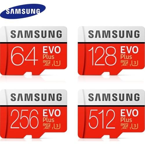 Samsung EVO Plus sd card 128GB High Speed 100 MB/S microSD card Class 10 U1 U3 TF Card 32GB 64GB 256GB memory card 100% Original