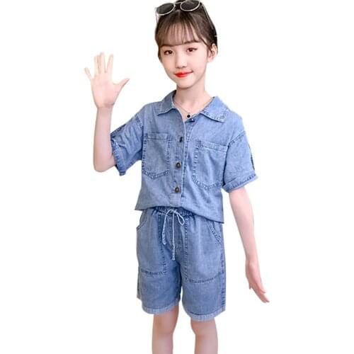 Girls Summer Clothes Solid Jacket + Short Tracksuits For Girls 2021 Costume For Girl Casual Style Kids Clothing