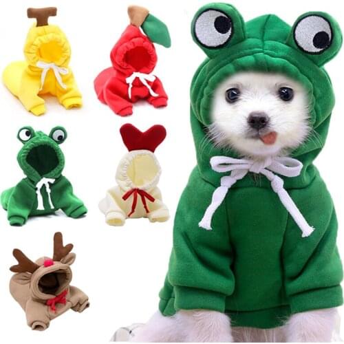 Pet Clothes Dog Clothing Coat Jacket Hoodie Sweater Clothes For Dogs Cotton Clothing For Dogs Cute Sports Style Pet Dog Clothes