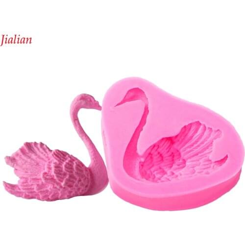 Flamingo Shape fondant silicone mold for kitchen baking chocolate pastry candy Clay making cupcake lace decoration tools FT-0102