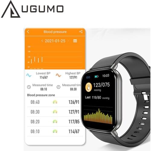 UGUMO Smart Watch for men women Real Time Fitness Tracker Heart Rate Monitor Smartwatch For IOS Android smart bracelet bracelet