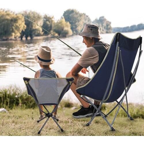 Portable Folding Camping Chair 600D Oxford Cloth Outdoor Camping Chair for Fishing Festival Picnic BBQ Beach Moon Chair