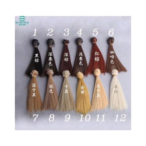 1pcs 15cm*100CM dolls Accessories wig/hair for 1/3 1/4 BJD/SDdoll diy Dress up