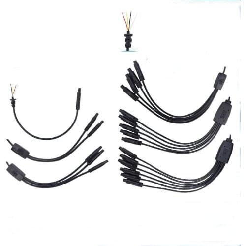 1pcs Car line one drag four five six reversing camera line car atmosphere light connecting line car rear line of sight extension