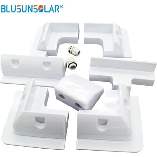 10 sets/Lot White Color ABS Solar Panel Mount Solar Panel Mounting Brackets for Caravan Solar System