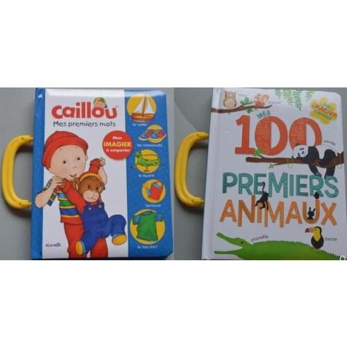 2 Books Parent Child Kids French Book Word Knowledge Learning Reading Early Education Enlightenment Book Age 1 - 3