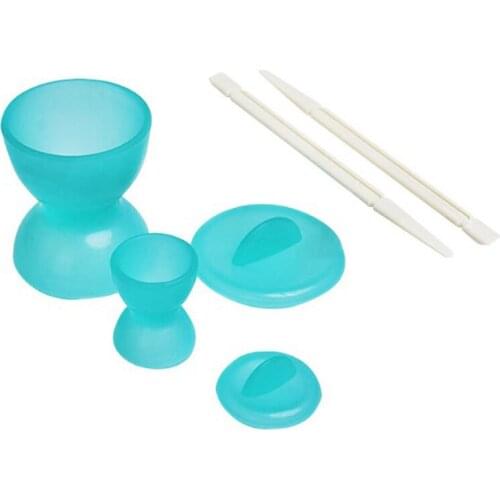 2 ps Dental double-headed cup with lid self-condensing resin mixing size silicone cup high temperature disinfection Mixing rod