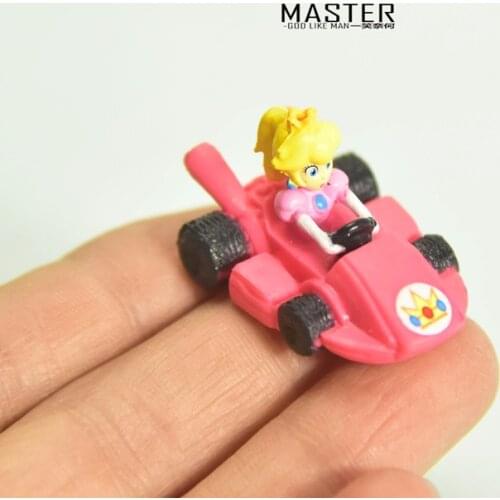 40pieces 3.5cm Peach Princess go kart racing model DIY decoration