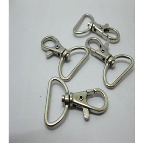 Free Shipping 20Pcs Alloy Swivel Clasps Snap Key Hooks DIY Key Chain Ring Lanyard Clip Swivel Clasp 42mm