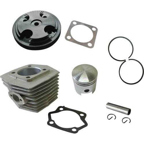 Black CNC Cylinder Head Cover&Cylinder&Piston Fit 80cc Engine Motorized Bicycle