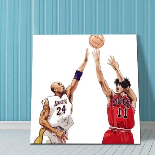 Diy digital painting SLAM DUNK modular painting Hanamichi Sakuragi digital paint by numbers Rukawa Kaede basketball boys
