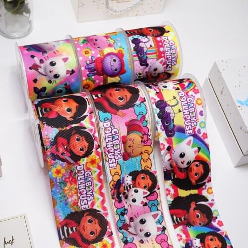 DIY Cartoon Printed Grosgrain Ribbon For Craft Supplies Sewing Accessories 5 Yards, Planar Resins Mold 10 Pieces. 51192