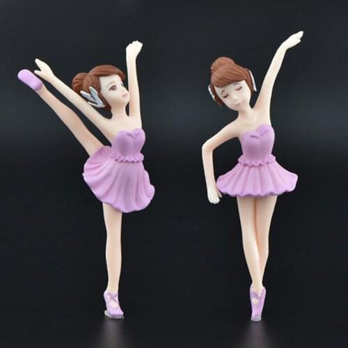 Ballerina Girl PVC Figurine Home Decoration Accessories Modern Desk Office Decor Christmas Gift Fairy Garden Miniatures