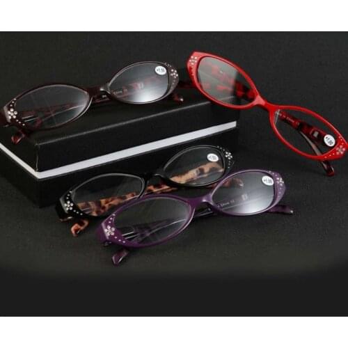 Classic cats eye ladies reading glasses new fashion studded old man reading glasses