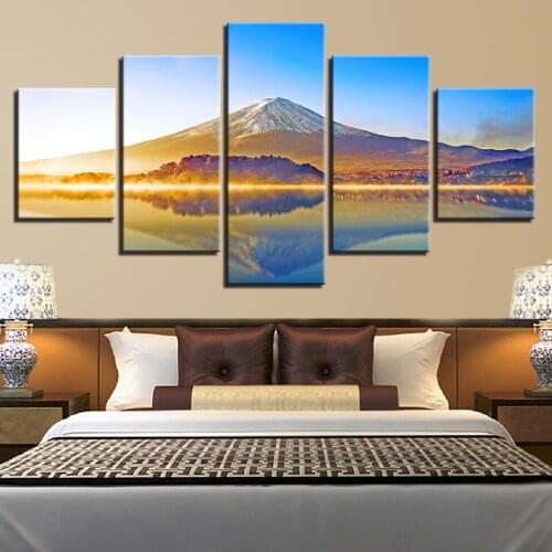Beautiful Scenery HD Printed 5 Piece Canvas Art Scenery Painting Wall Pictures for Living Room Home Decor Anime Poster Wall Art