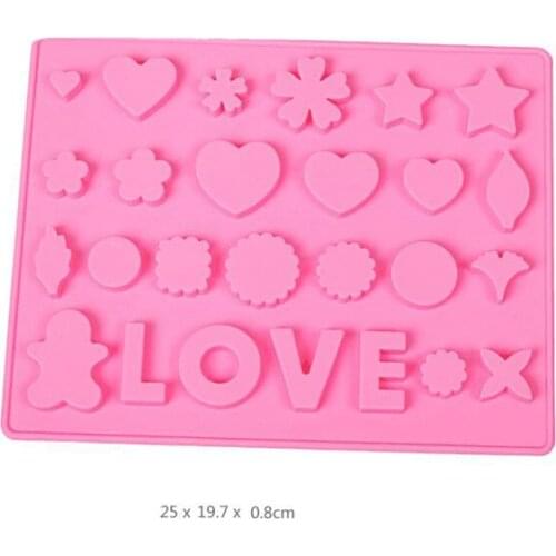 Love Heart Purslane lace cooking tools Silicone Fondant Paste Mold Cake Decorating Clay Resin sugar Candy Sculpey